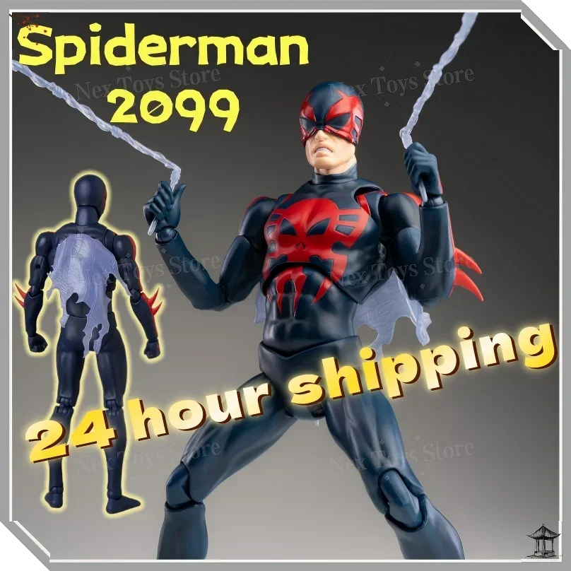 

In Stock NEW Spiderman Mafex 239 Spiderman 2099 Comic Version Collection Figures Anime Action Figure Model Custom Gift Toys