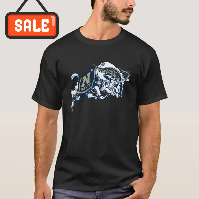 Naval Academy Midshipmen Chief Goat T-Shirt 100% Cotton O-Neck Short Sleeve Casual Mens T-shirt Size S-3XL