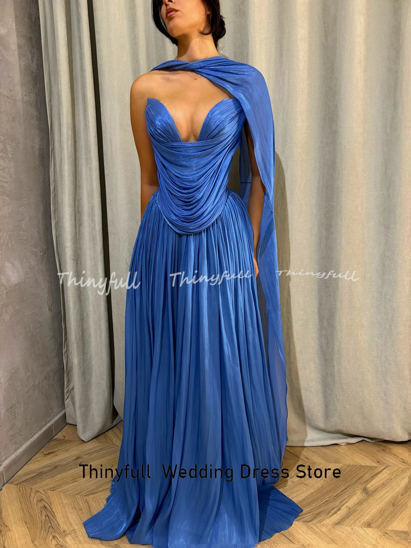 Thinyfull A-line Arab Prom Dresses Sweetheart Sleeveless Evening Party Gown 2025 Long Dubai Dress robes de soirée Customized - Image 4