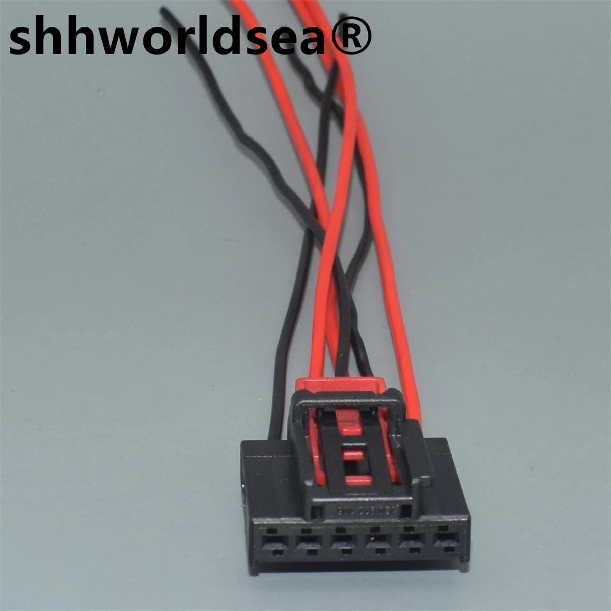 shhworldsea 6 Pin Auto Rear Lamp Plug Wiring Harness Seat Height Adjuster Female Connector With Cable For VW Golf 1S0972706