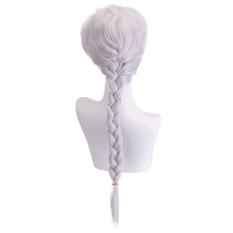 Princess Aisa anna Headdress Bangs Fried Dough Twists Braid Animation Cosplay Wig Halloween Costume Wig
