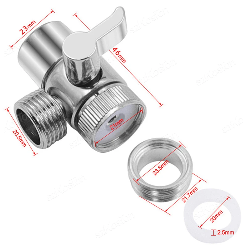 Faucet Switch Adapter Kitchen Sink Splitter Diverter Valve Water Tap Sprayer Connector Toilet Bidet Shower Bathroom Accessories