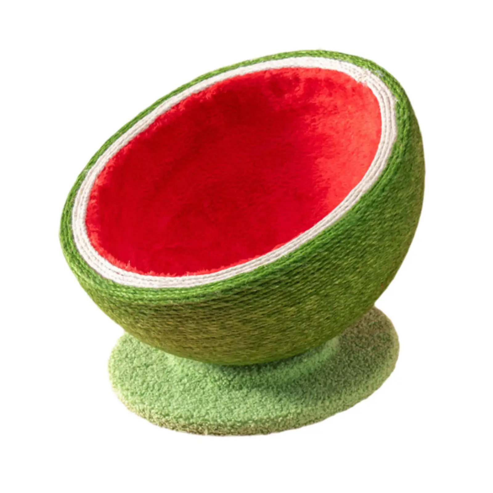 Watermelon Cat Scratcher Board Wear Resistant Multipurpose Modern Cat Scratch Pad Bowl for Outdoor Kitten Indoor Grinding Claws