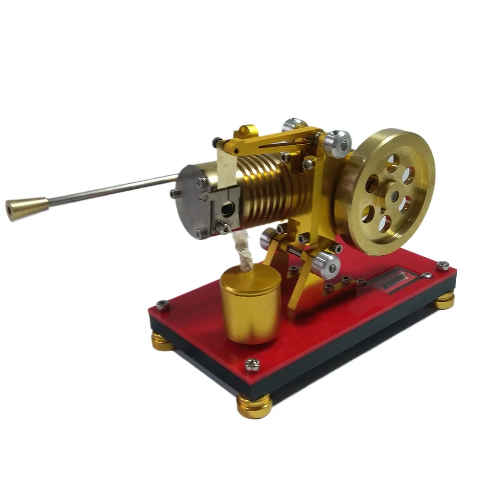 Suction Stirling Engine Model Metal Startable Fuel Ignition Internal Combustion Engine Model Toy