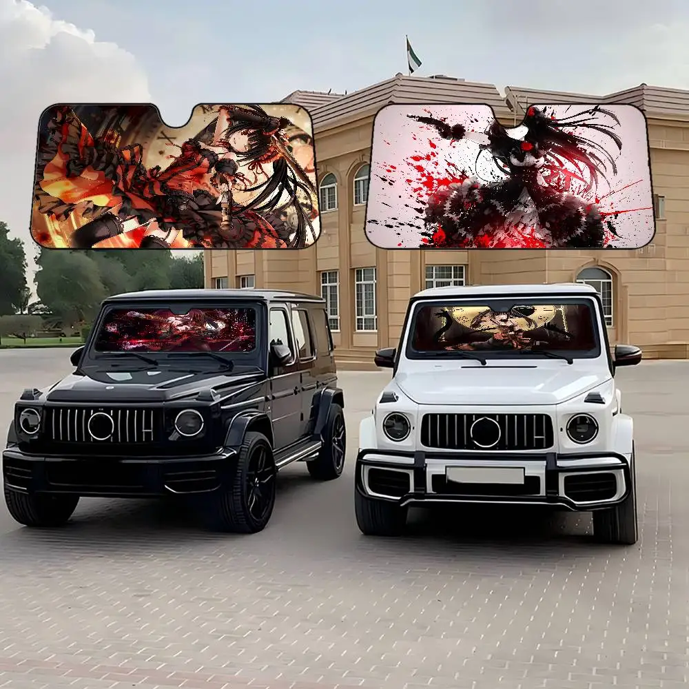 

Tokisaki Ku Anime Car Sun Shade Windshield Foldable Cute Funny Sunshade By Vincent For Car Truck SUV Blocks