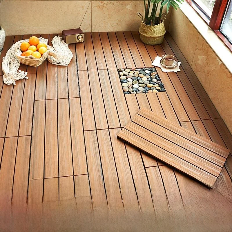 

Уличная модульная плитка из ДПК для пола, экологичная, не требует фрезерования, для двора и балкона