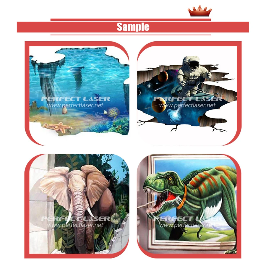 Automatic Wall Printing Robot 3D Vertical Inkjet Art Printer Machine For Different Surface