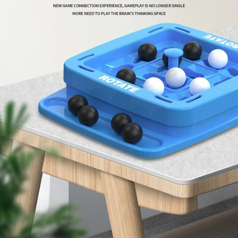 Gioco di quattro file in bianco e nero Gioco interattivo di strategia veloce Orbit Gioco da tavolo logico Cartoon Fai da te Pista Logica Scacchi 2 Giocatori