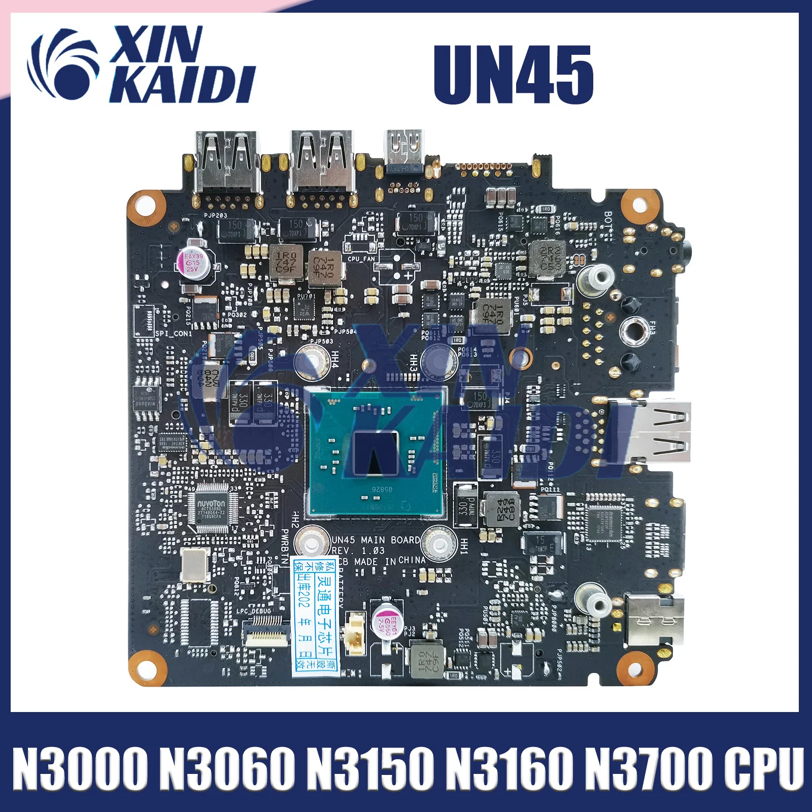 

Laptop Mainboard For ASUS Vivo Mini PC UN45 UN45H Mini Computer Motherboard With UN45 N3000 N3060 N3150 N3160 N3700 CPU