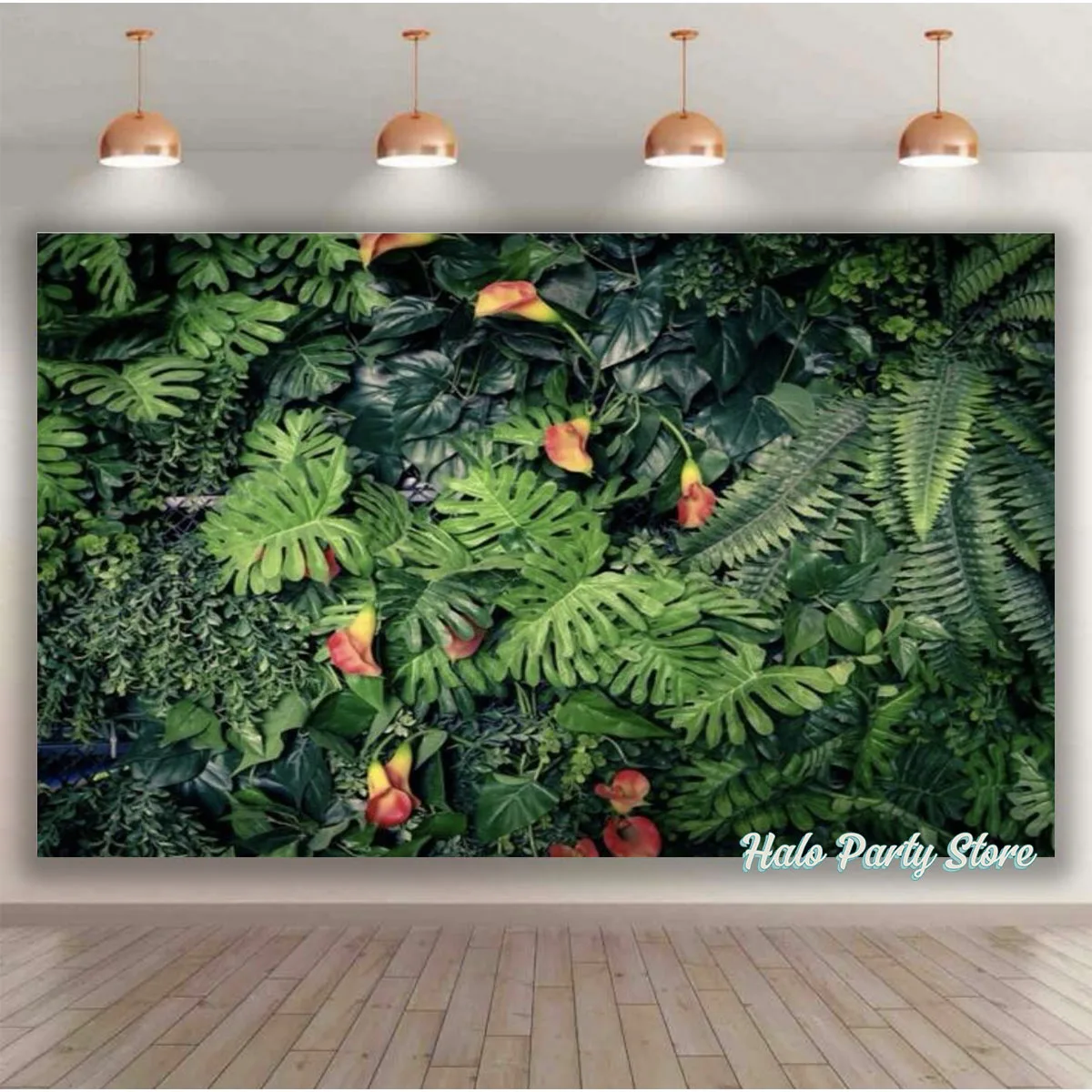 Jungle Safari Baby Birthday Party Backdrop Tropical Green Leaves Grass Flower Oh Baby Newborn Kids 1st Birthday Baby Shower Deco