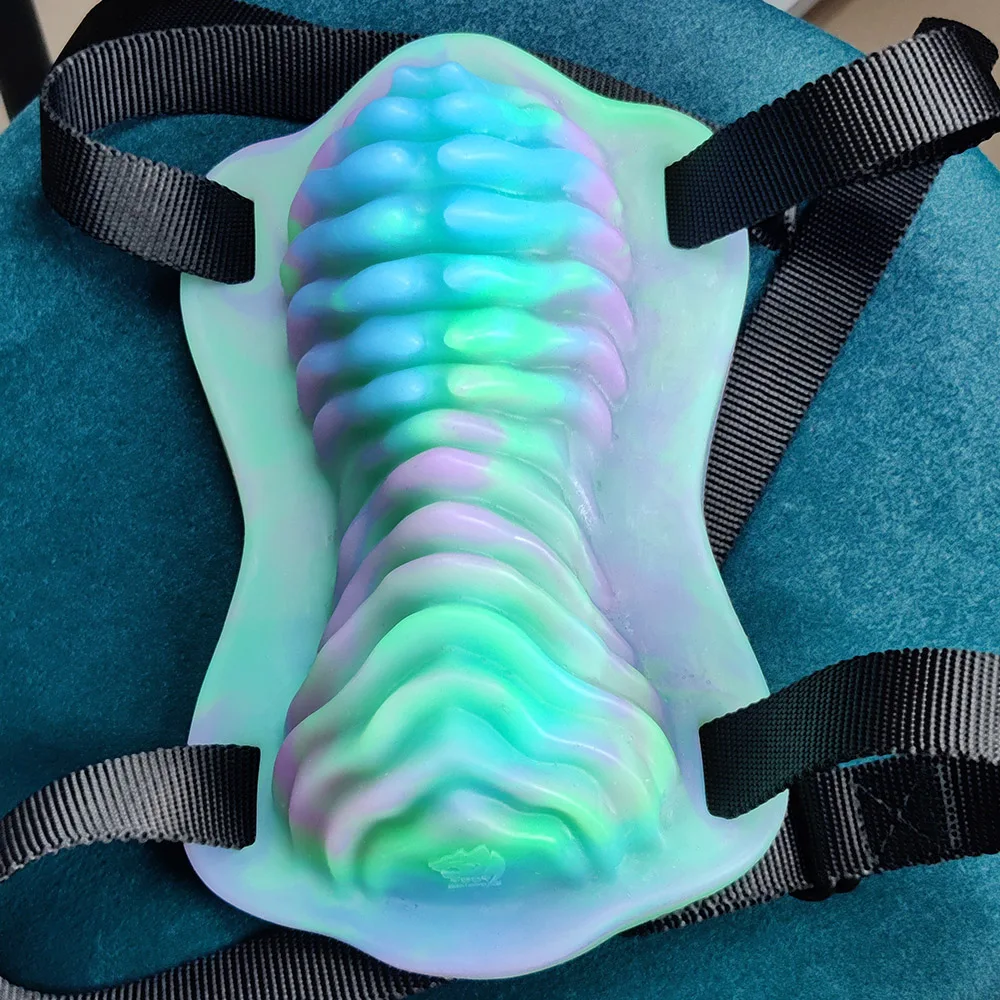 YOCY Strapon Sex Grinder wibratory sterowane zdalnie gra wstępna zabawka dla dorosłych bandaż Masturbator płynny silikonowy młynek seksualny