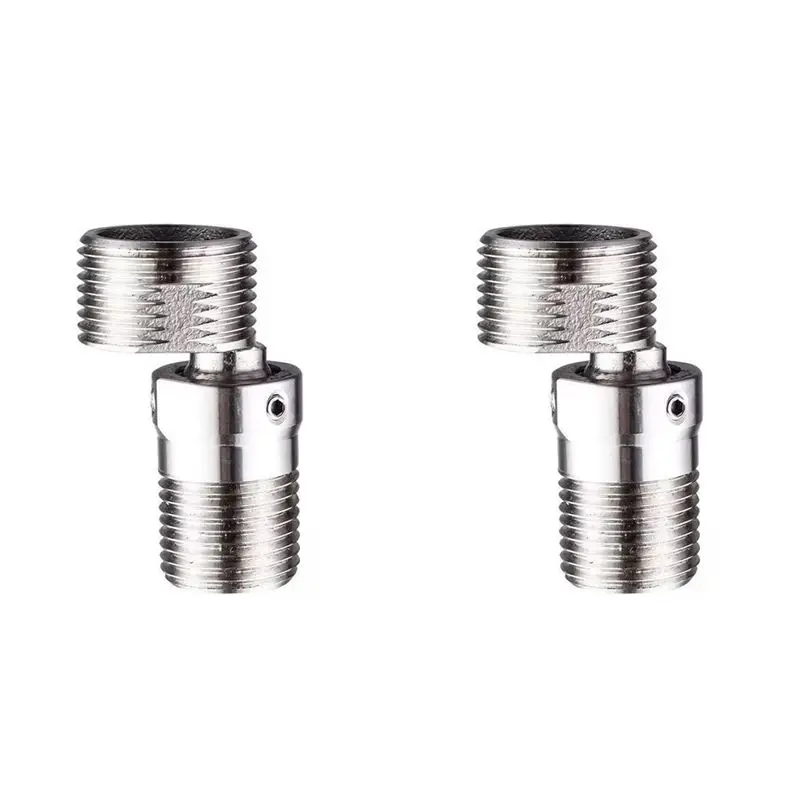 CYCLI-2X New Angled Curved Foot 360° Rotatable Angle Adjustment Eccentric Screw Corner Wall Mounted Shower Faucet Adapter