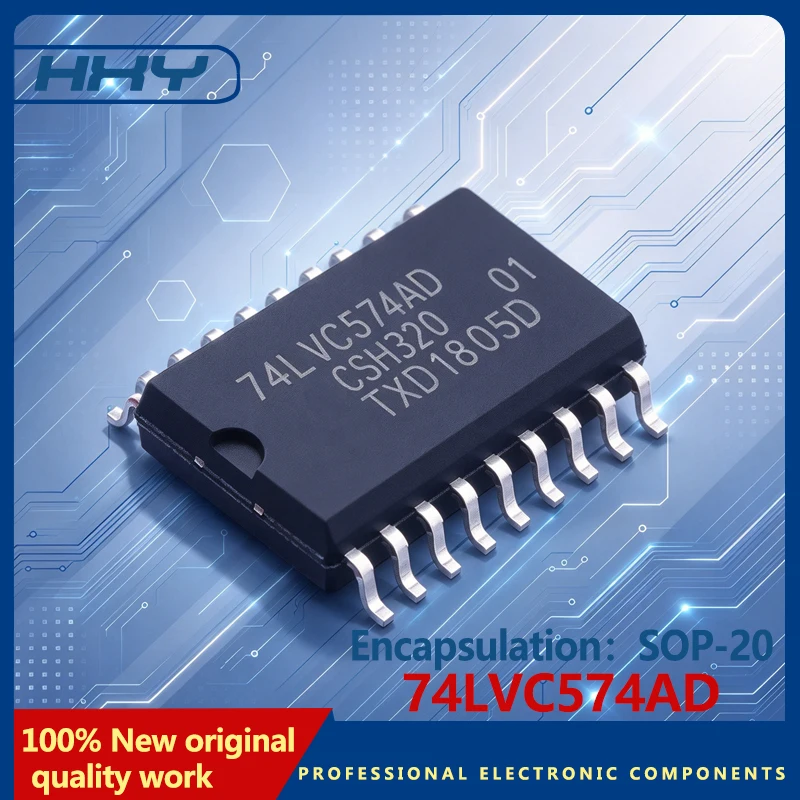 10PCS 74LVC574AD,118 package SOP-20 trigger chip
