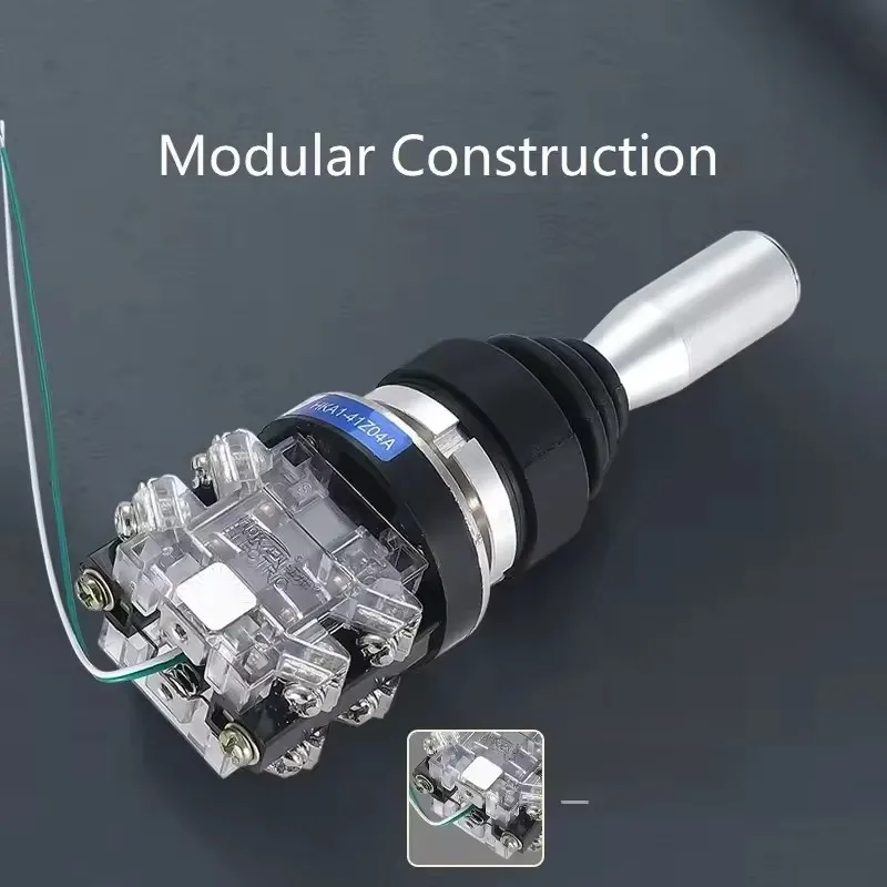 Federrücklauf-Joystick-Schalter mit Knopf, kurzzeitig verriegelnd, 4 Positionen, Kran, Gabelstapler, HKA1-41Z04A