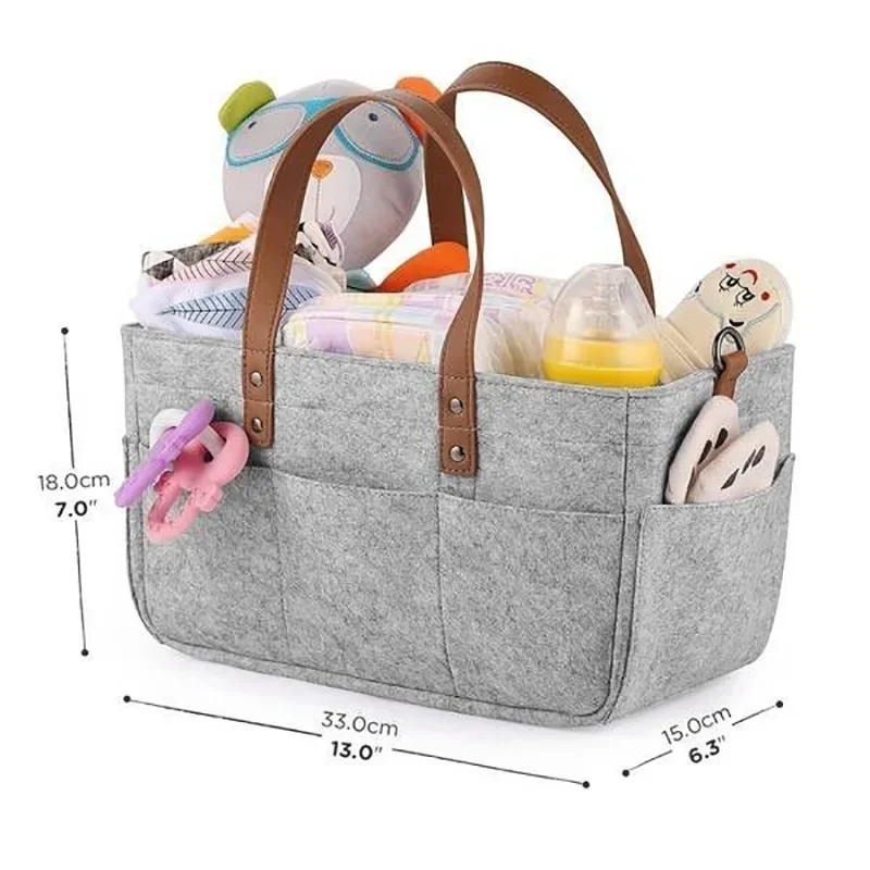 Baby Diaper Organizer Portable Holder Bag for Changing Table Car Newborn Caddy Nappy Bag Maternity Nursery Organizer Storage Bin