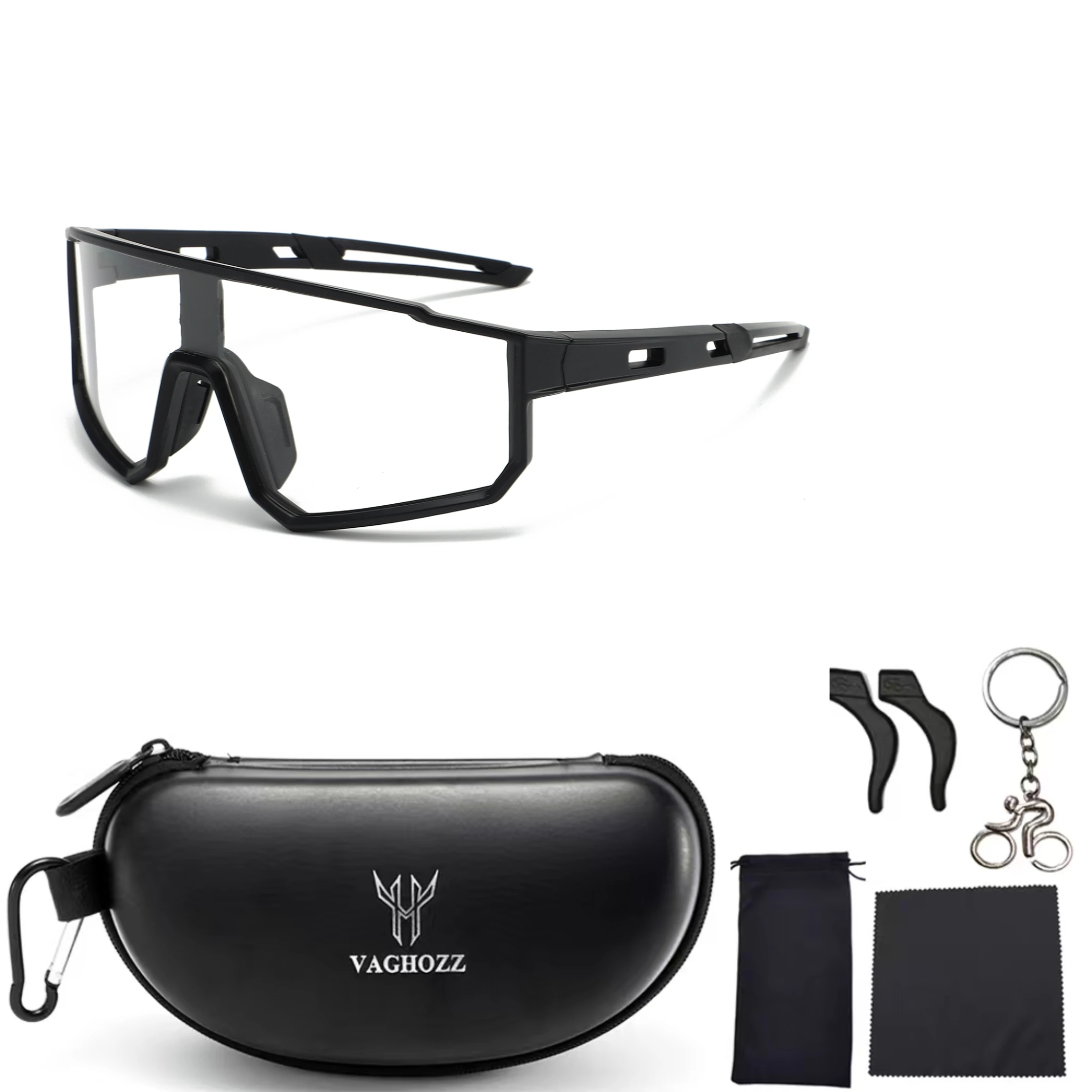 Boxed New Photochromic Sunglasses Men Women Mtb Bicycle Eyewear Bike Sun Goggles Sports Baseball Softball Runing Hiking Cycling