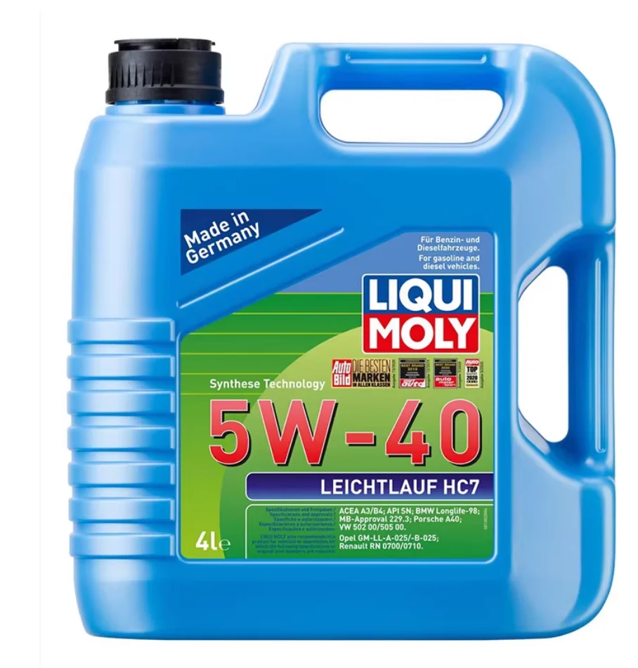FOR LIQUI MOLY Leichtlauf HC7 5W-40 1L Saves Fuel And Reduces Pollutant Emissions