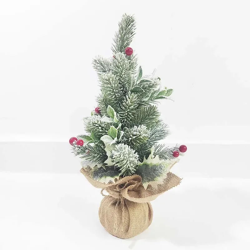 

Pop 1PCS 40cm Mini Christmas Tree 2024 Table Gift Artificial Home Decoration