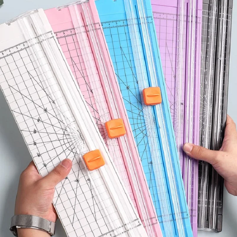 Portable Mini Manual A4 Photo Paper Trimmer Small Artifact Manual Sliding Photo Paper Cutting Knife