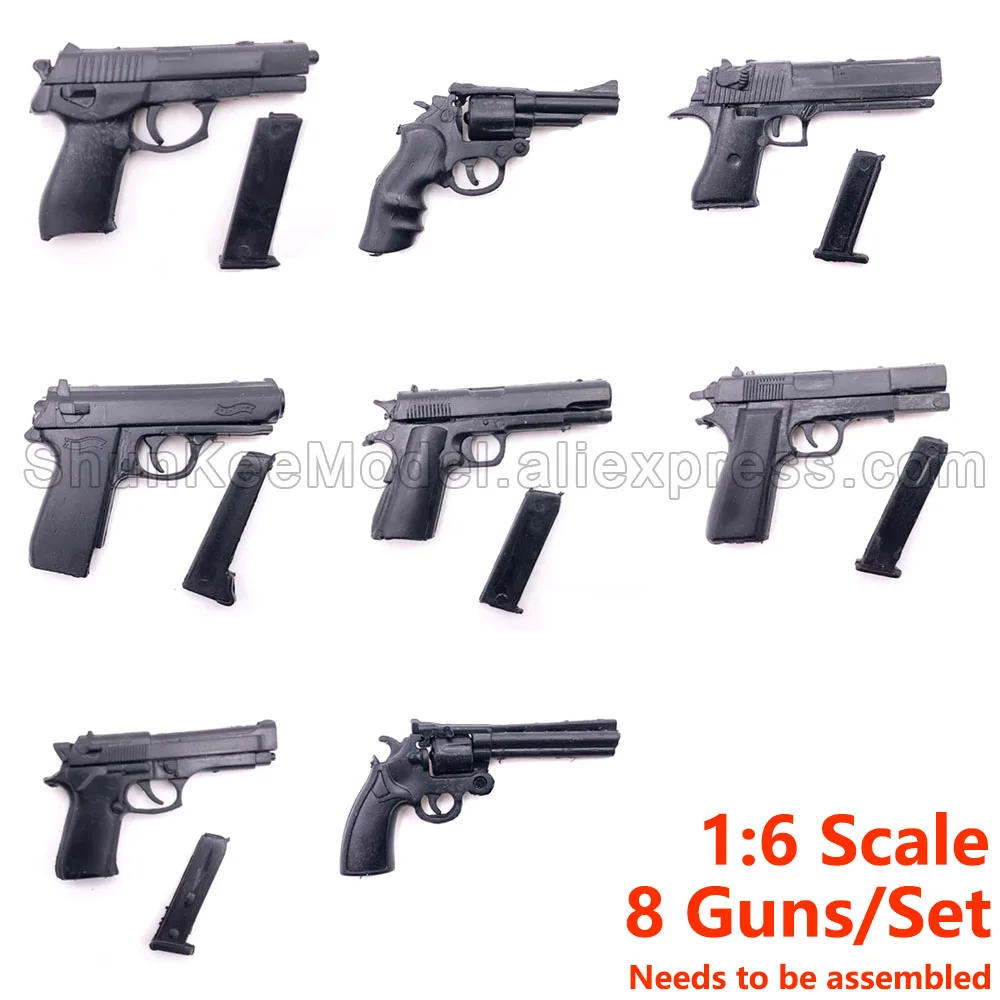 1/6 Scale Mini Weapon Model Desert Eagle M1911 Python Breatta Gun Pistol Model For 12 Inch Action Figure Hot Toys DAM Toys