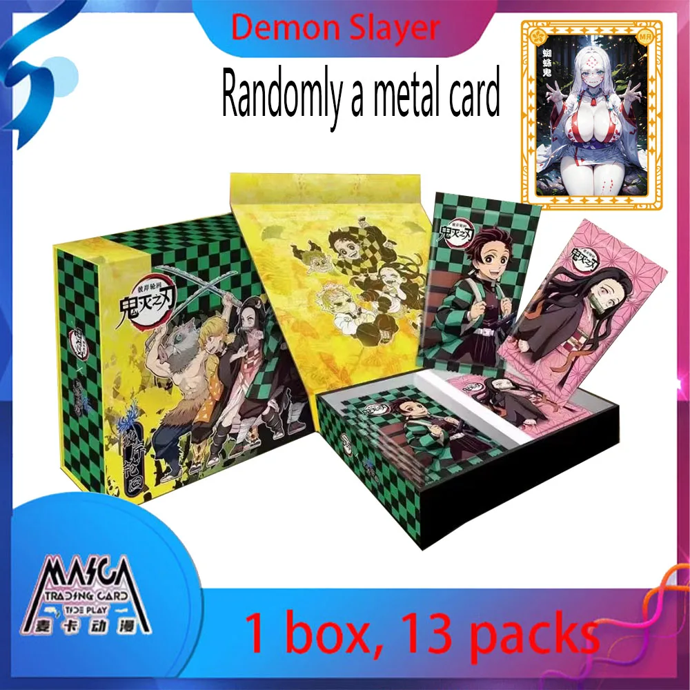 Demon Slayer Cards Full Set Diamond Flash Rare SSP SP Card Tanjirou Kamado Nezuko Character Collection Card Children Toy Gift