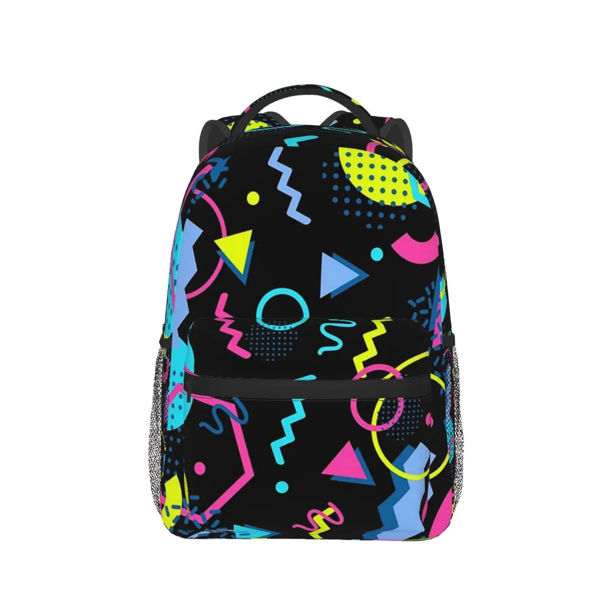 Mochilas Abstratas Memphis Style, Mochila para Meninos e Meninas, Mochila Escolar para Estudantes, Mochila de Viagem, Estilo Retro, Anos 70, Anos 80, Anos 90