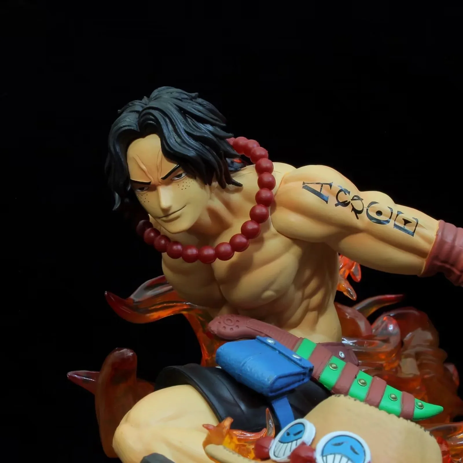 Anime One Piece Whitebeard Pirates Portgas D Ace Battle Ver. GK PVC Action Figure Statue Collectible Model Kids Toys Doll Gifts