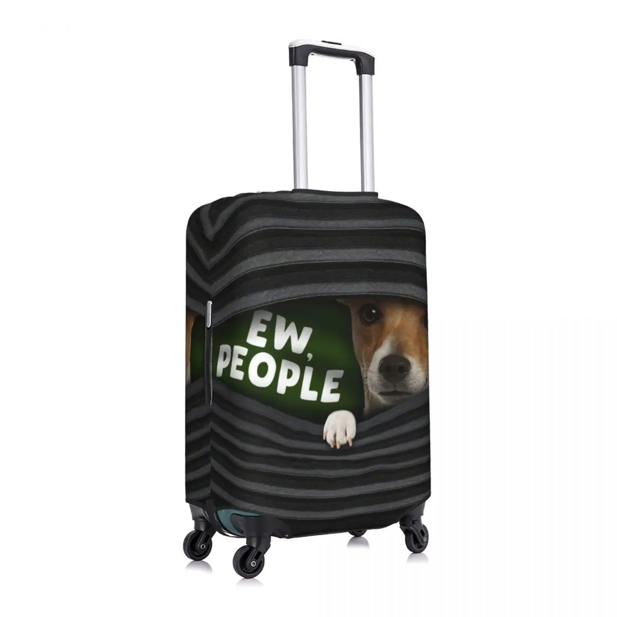 Custom Jack Russell Terrier Ew People Luggage Cover Cute Dog Lover Suitcase Protector Covers Suit For 18-32 inch