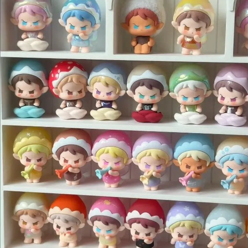 Xiaoe Flower Fairy Mini Blind Box Figures Cute Dolls Trendy Toys Desktop Car Interior Display Ornament Collectible Gift