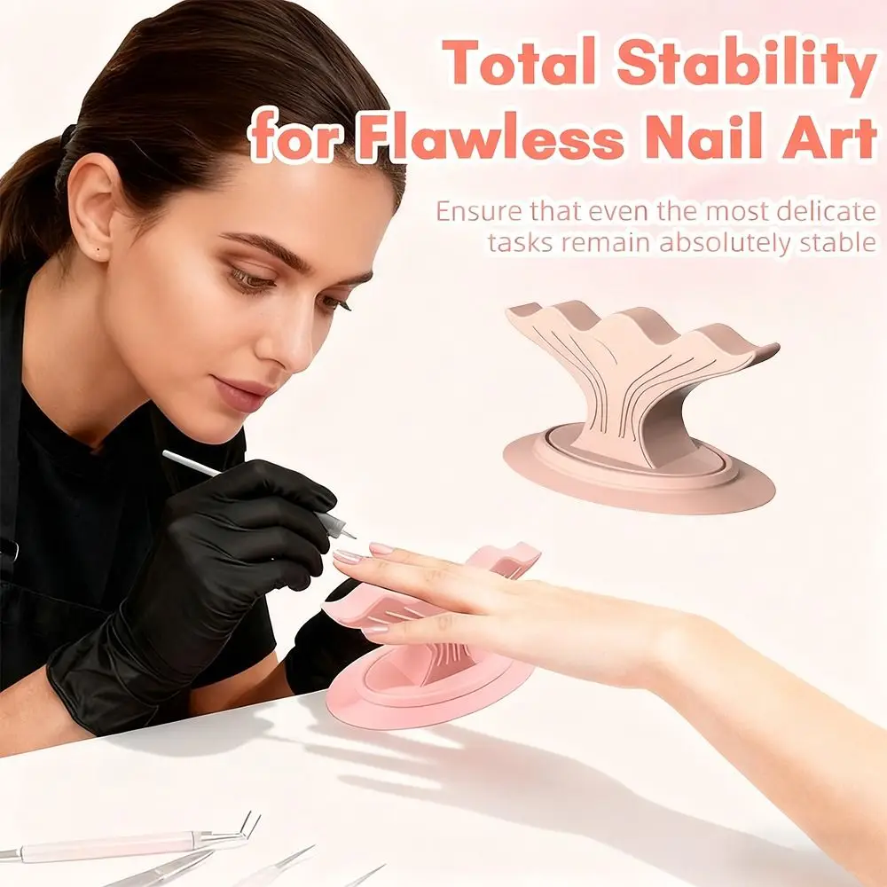 Support de doigt de manucure en Silicone souple, antidérapant, Portable, pour Nail Art, localisateur d'ongles, outil de fixation des doigts