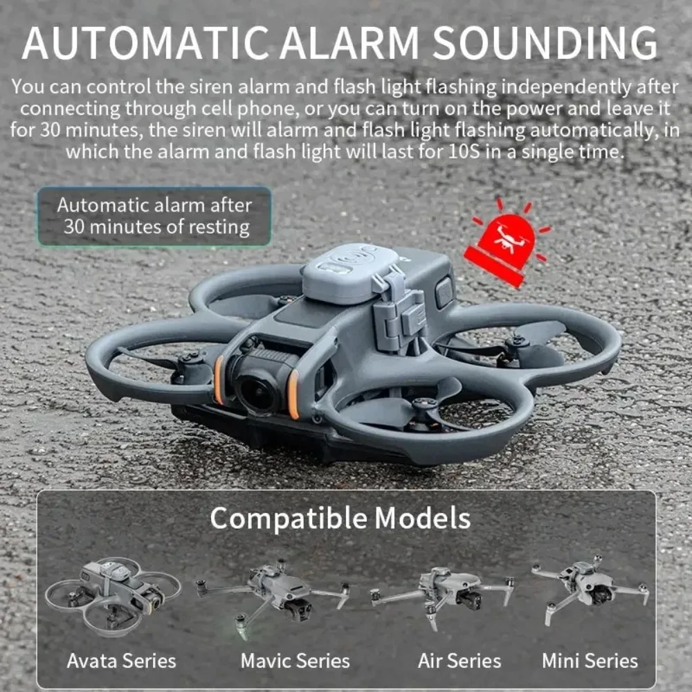 Anti-Lost for DJI Avata 2 Locator Auto Sounding Remote Alert Universal Drone Tracker Parts Alarm Tracker for for DJI Avata 2