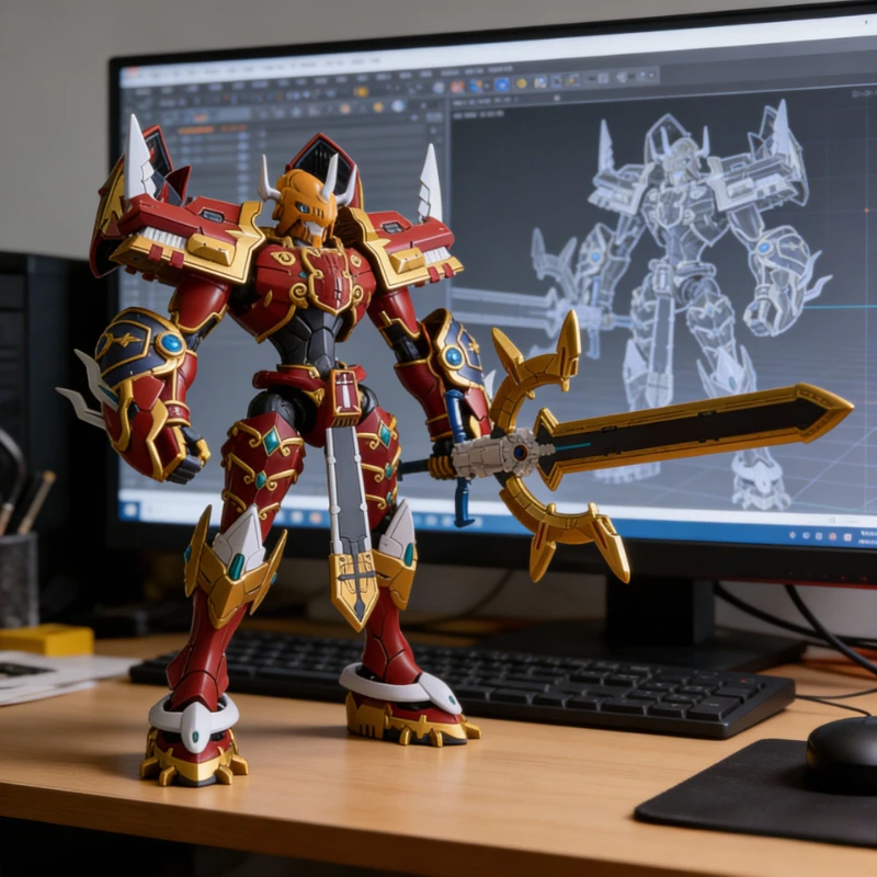 Bandai Original Digimon Frontier FRS Amplified KAISERGREYMON Anime Action Figure Modell Spielzeug Sammeln Montage Roboter