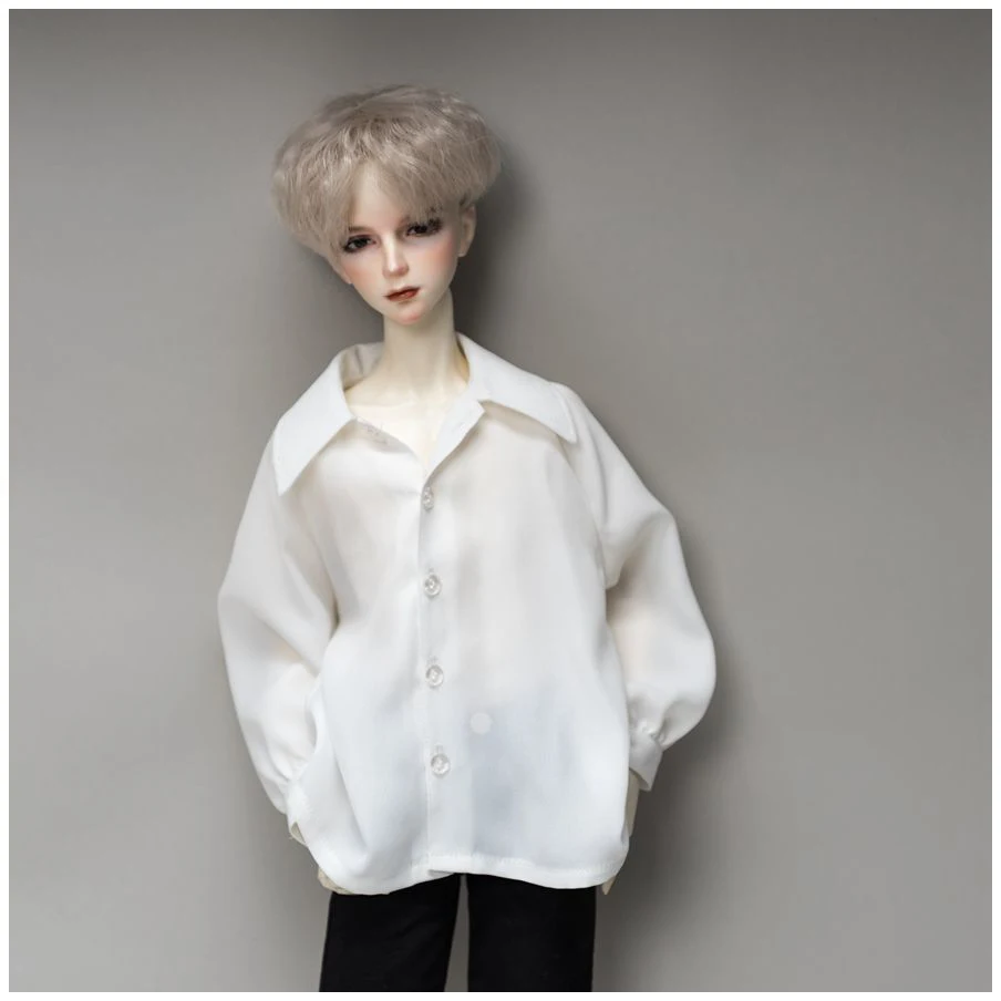 

45/60/68/73cm Doll's Clothes for 1/4 1/3 Bjd Doll Big Size Loose White Shirt Diy Girl Toys Dress Up Doll Accessories, No Doll