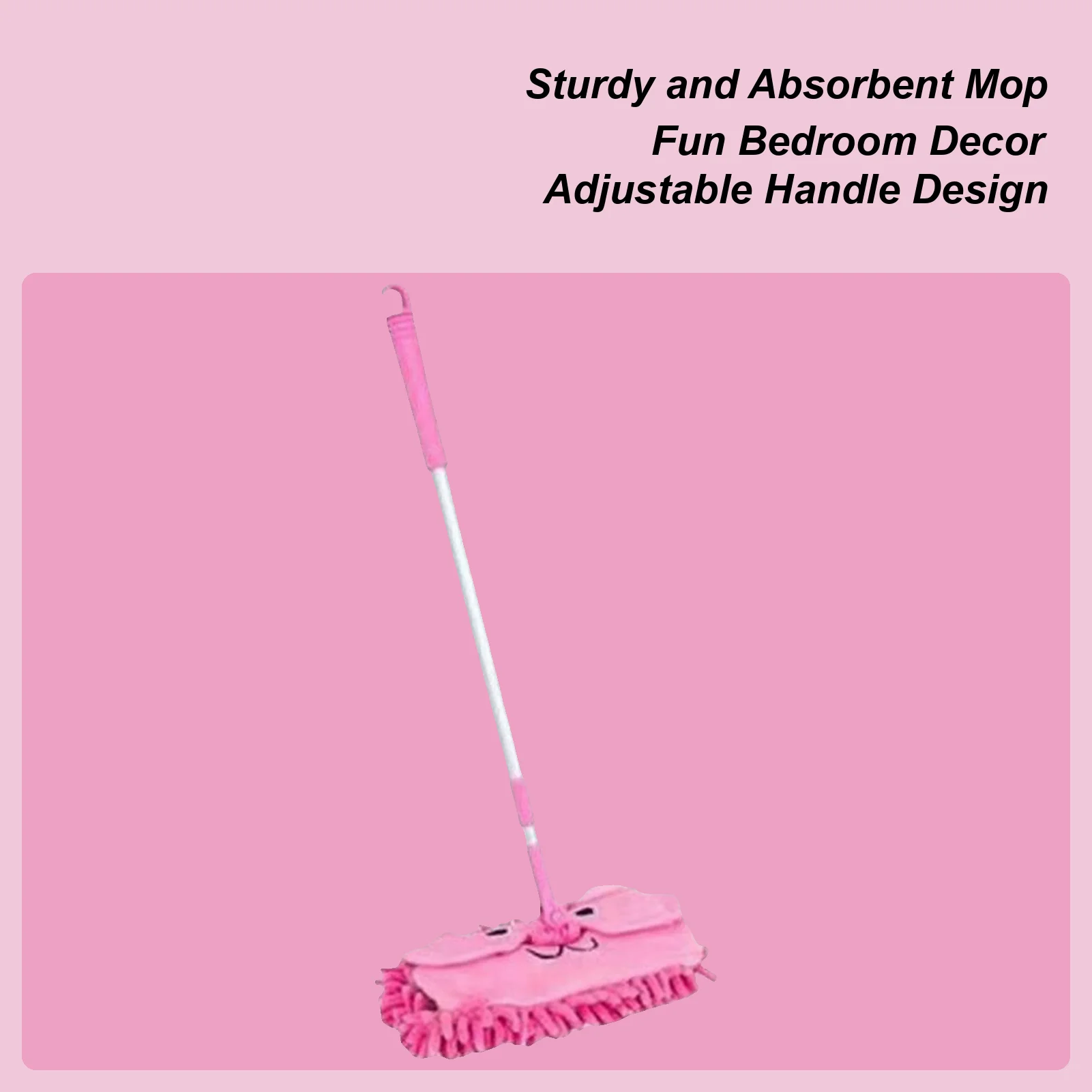 Kids Cleaning Toys Cute Telescopic Detachable Rotatable Cartoon Pretend Play Cleaning Mop For Boys Girls Early Childhood