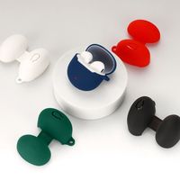 Silicone Earbuds Protective Case Dustproof Washable Wireless Earphone Shell Soild Color Anti-drop for Haylou X1 Neo