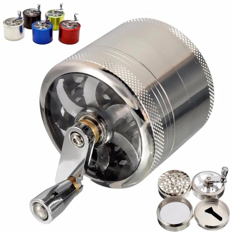 Trituradora de especias para el hogar, molinillo de cocina, herramientas para cigarrillos, 4 capas, aleación de Zinc, 40mm, Metal, hierbas, productos para el hogar
