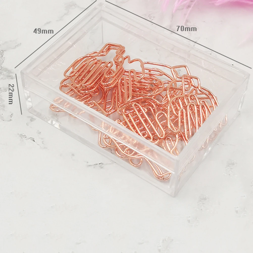 

24pcs Cactus Paper Clips Metal Office School Supplies Document Organizer Practical Anti Rust Hold Tight Papers Folder