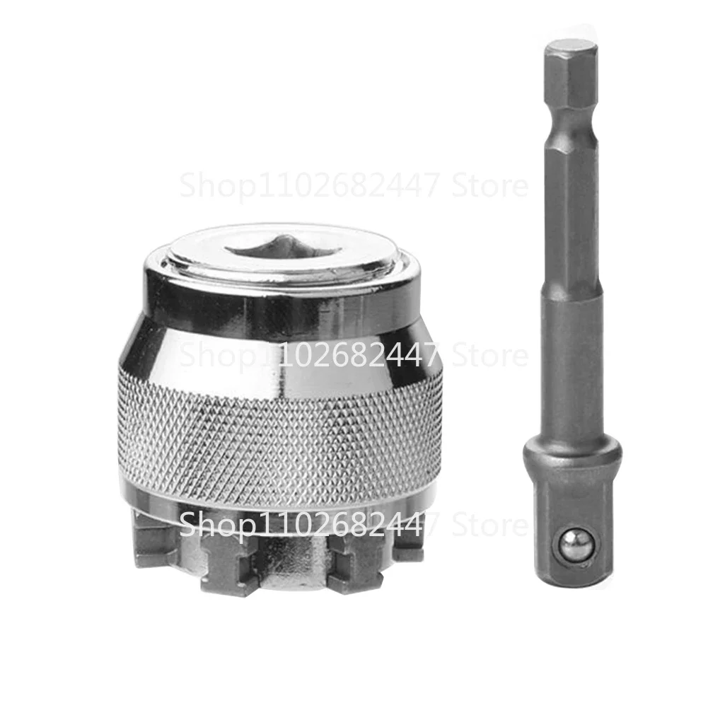 

10-19mm Adjustable Universal Electric 3/8 Ratchet Wrench Sleeve Converter Extension Rod Socket Multifunctional Drive Wrench Tool