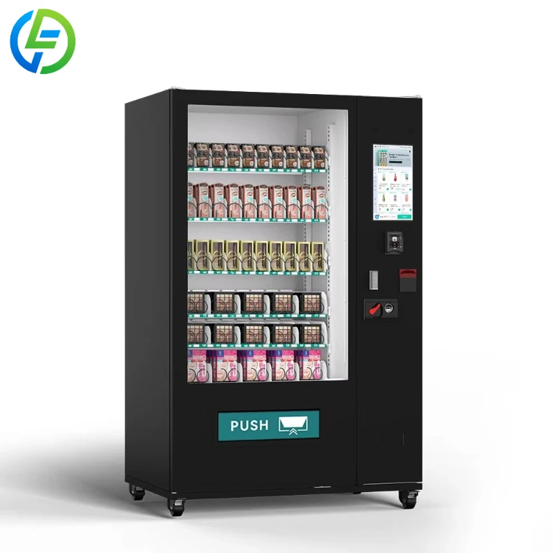 Customized Beauty Vendor Machine Touch Screen Hair Eyelash Cosmetics Makeup Skincare Vending Machine With Beautiful Sticker