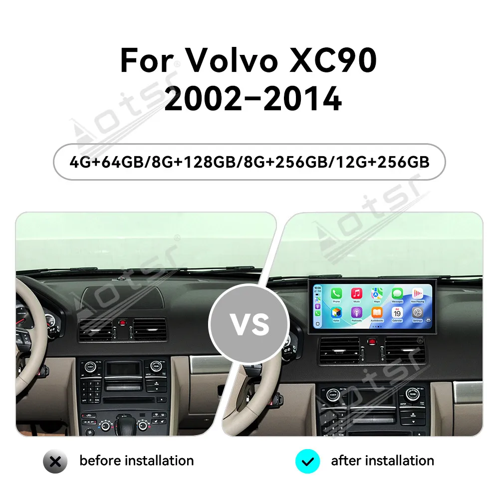 15.8” Android 15 Qualcomm Carplay Car Radio For Volvo XC90 2002~2014 Car Autoradio Multimedia Player GPS Navigation Head Unit - view 6