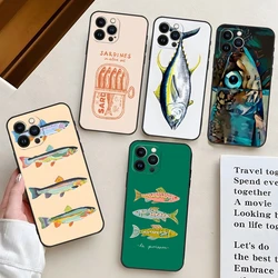 S-Sardines Phone Case For Iphone 15 Pro Max 16 14 Mini 13 12 11 X Xr Xs 6 15 7 8 Plus Back Cover