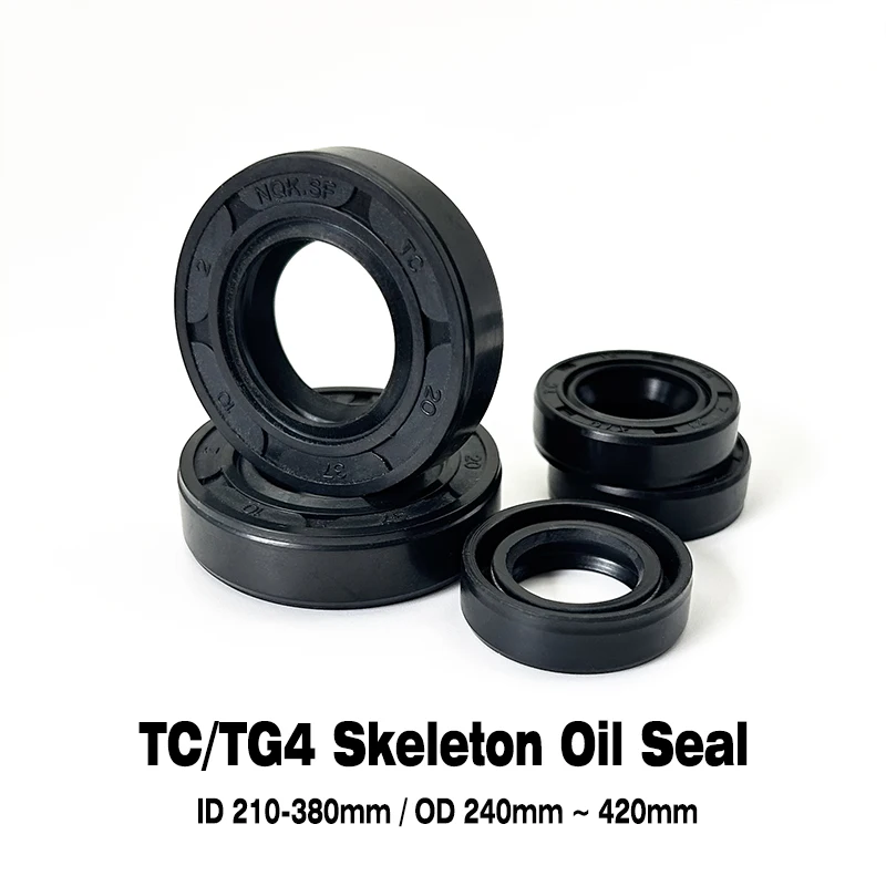 

Нитриловая резина TC/TG4 Скелетное сальник ID 210 ~ 380 мм наружный диаметр 240 мм ~ 420 мм, защита от протечек, износостойкое, подходит для автомобильной гидравлической системы