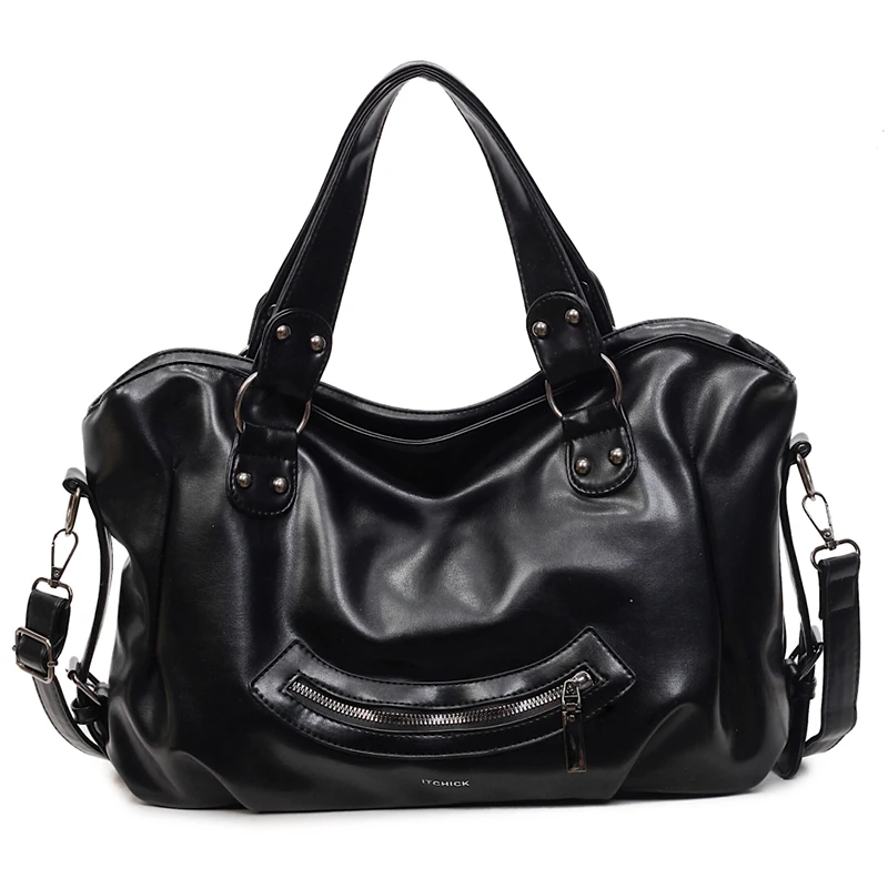 

Large Capacity Women PU Leather Handbags Tote Bags High Quality Ladies Zipper Shoulder Messenger Bags Casual Big Shopping Bag