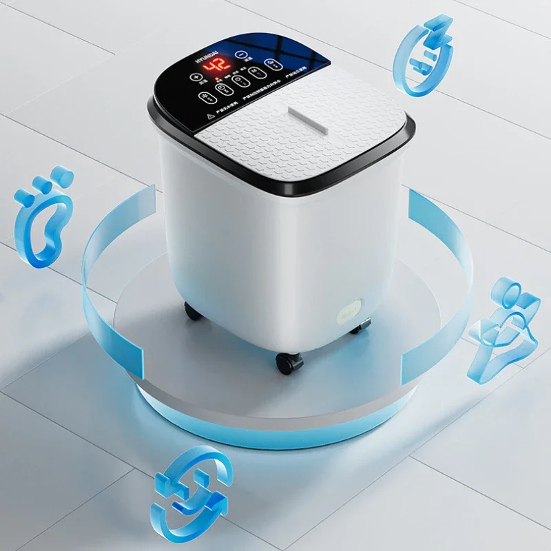 Electric Foot Bath Tub With Automatic Heating Fumigation Foot Soaking Basin Constant Temperature Calf Massager For Home