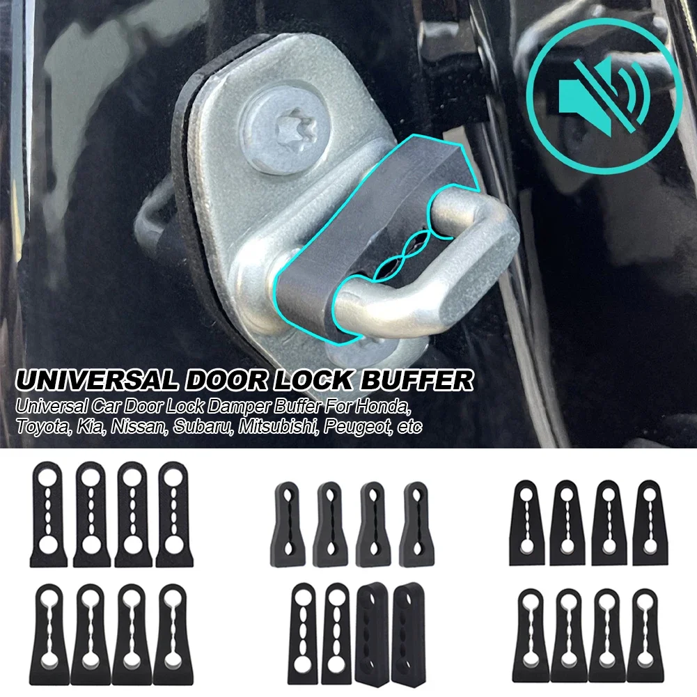 4PCS Car Door Lock Damper Buffer For Toyota Nissan VW Hyundai KIA Peugeot Audi Honda Subaru Deadener Seal Shock Absorbing - view 2