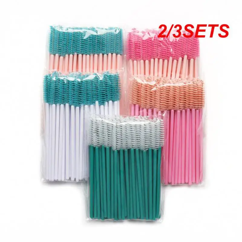 2/3SETS Mascara Wands Applicator Spoolers Eye Lash Cosmetic Eyelashes Extension Tools Disposable Eyelash Brushes Eyebrow Brush