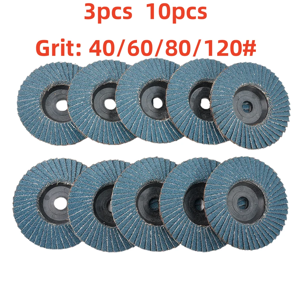 3/10pcs Grinding Wheel 75mm 3 Inch Sanding Disc 40/60/80 120 Grit Grinding Wheel Blade Wood Cutting Angle Grinder Abrasive Tools