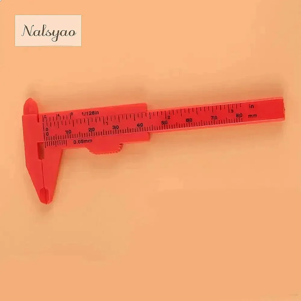 Portable 80mm Plastic Eyebrow Measuring Ruler Tattoo Microblading Vernier Caliper Permanent Makeup