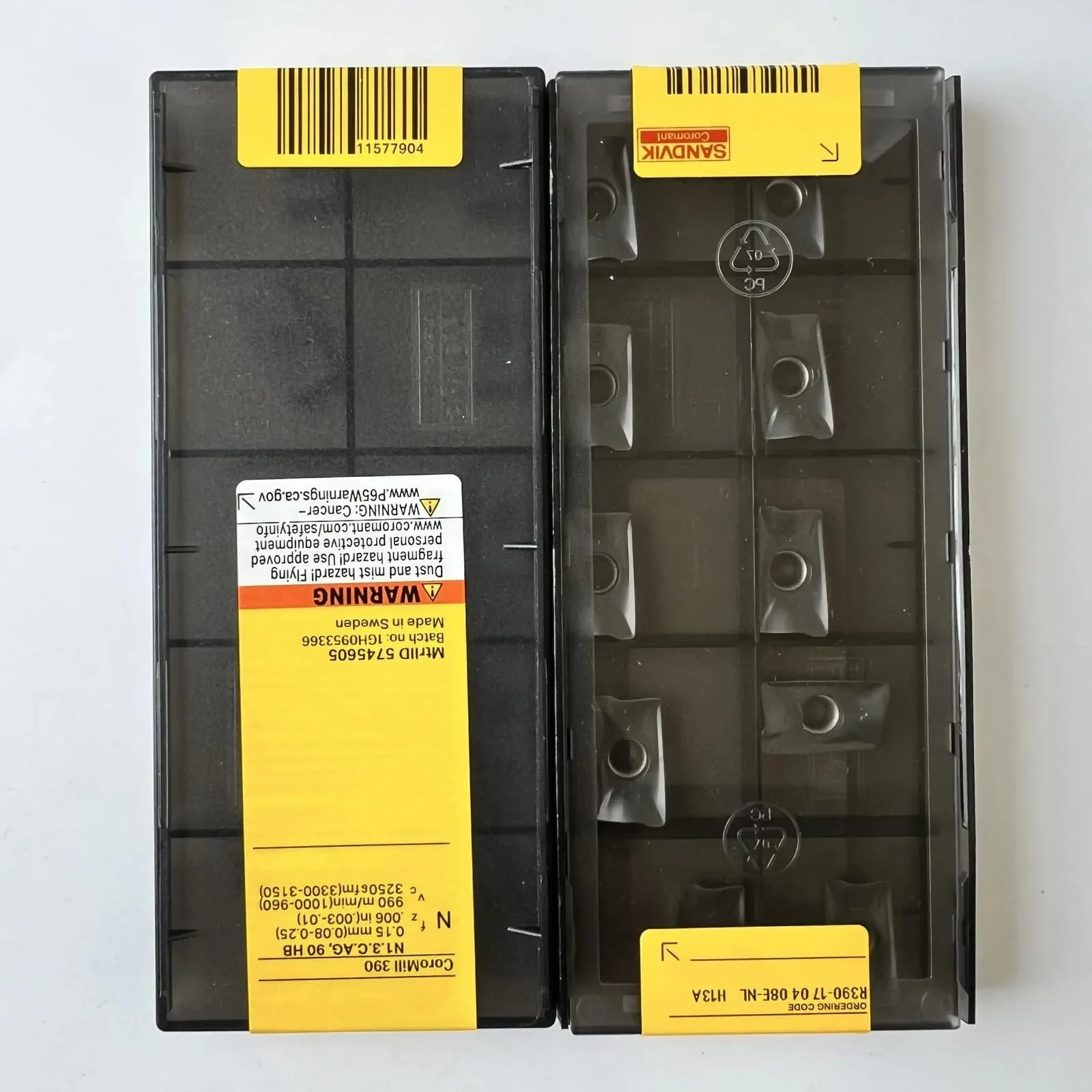 

Original SANDVIK / R390-170408E-NL H13A / Hard alloy CNC Blade 10 Pcs