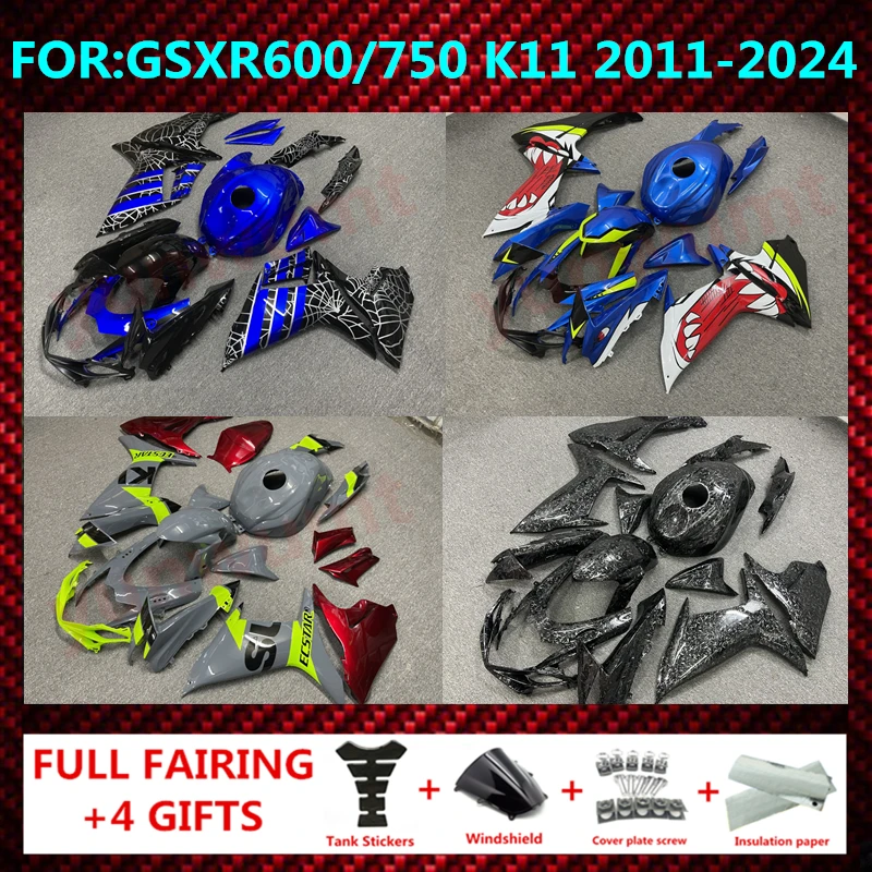 fit for GSXR 600 750 2011 - 2024 K11 gsxr600 gsxr750 2012 2013 2014 2015 full Fairing Kit Motorcycle bodywork Fairings kits zxmt